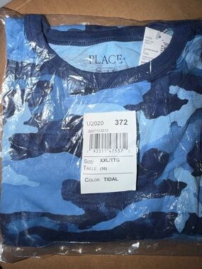 Place Blue and Navy Camo Tee